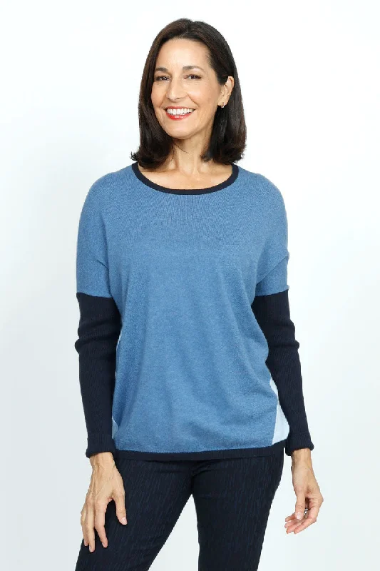 Ribbed Knit TopsElliott Lauren Block Party Sweater