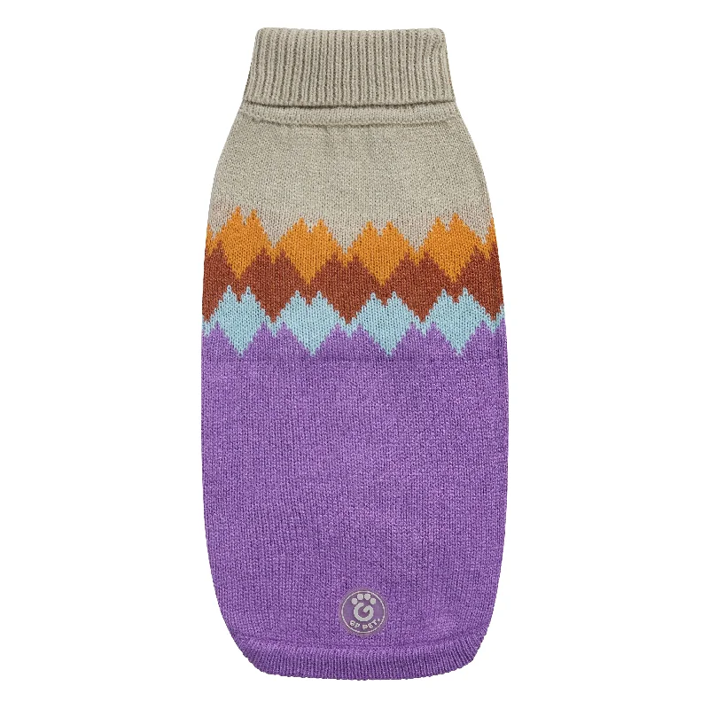 Sequined Knit TopsFireside Sweater - Purple