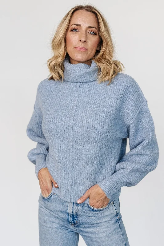 Artist Knit TopsFrannie Knit Turtleneck Sweater | Blue