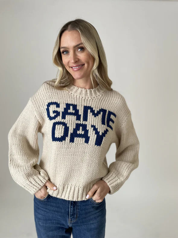 Cycling Knit TopsGame Day Sweater