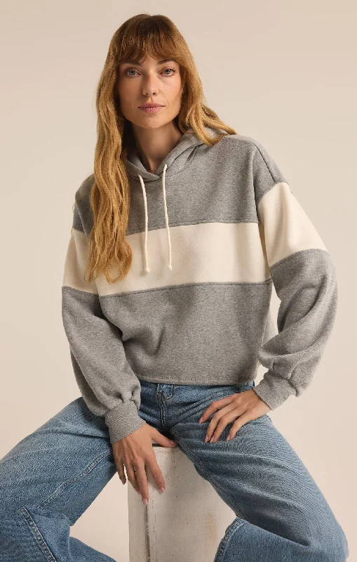 Asymmetrical Knit TopsLanding Colorblocked Hoodie