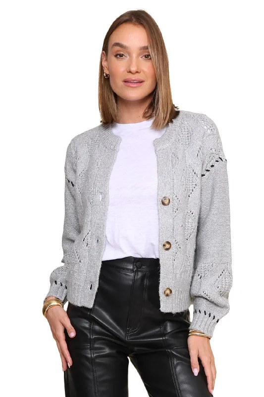 Layered Knit TopsMatty Whipstitch Cardigan