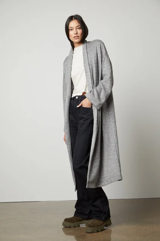 Crewneck Knit TopsPATRICIA DOUBLE KNIT DUSTER CARDIGAN