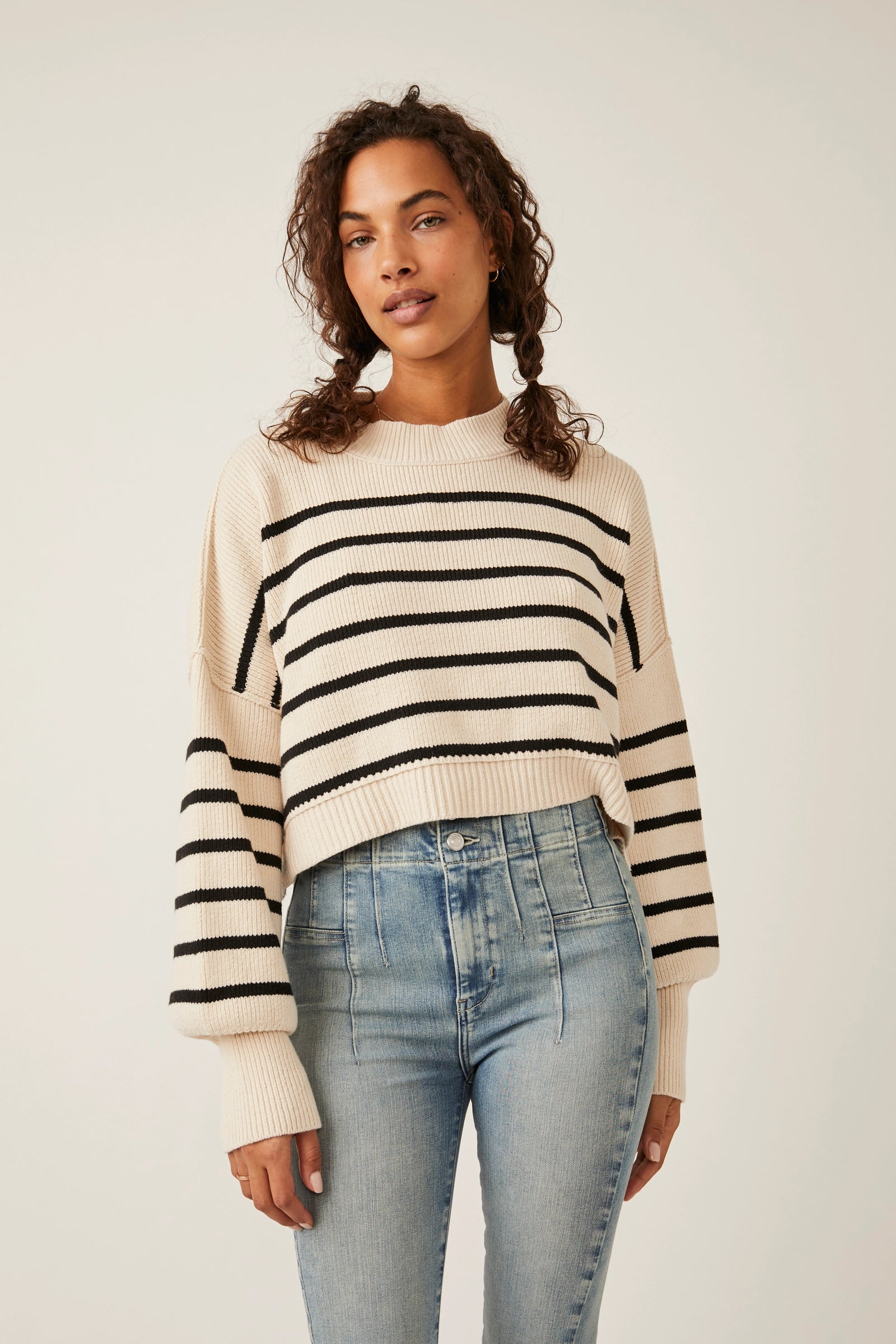 Layered Knit TopsStripe Easy Street