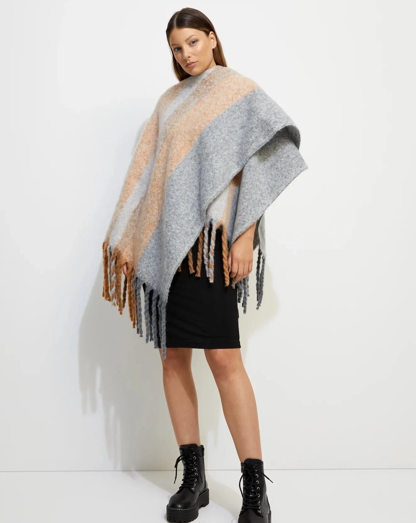 Fitted Knit TopsEcuador Wrap | Pastel Stripes