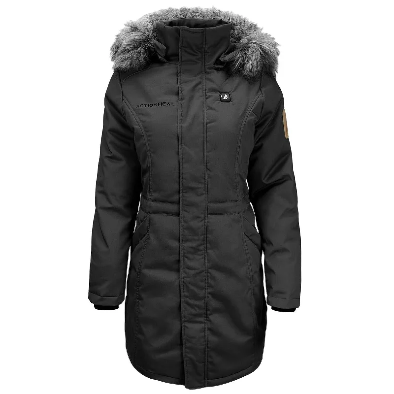 Motorcycle JacketsActionHeat 5V Women's Battery Heated Parka Jacket