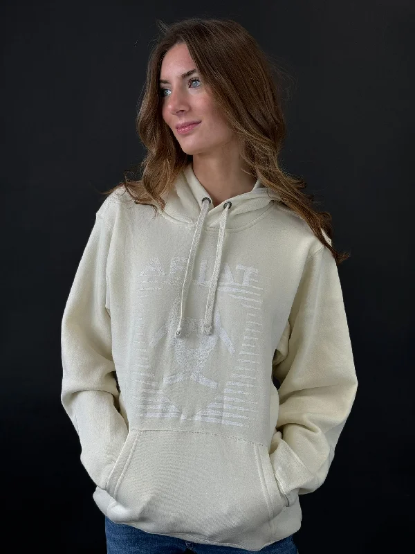 Thermal JacketsAriat REAL FADDING LINES HOOD WHITE ONYX HOODIE-6451