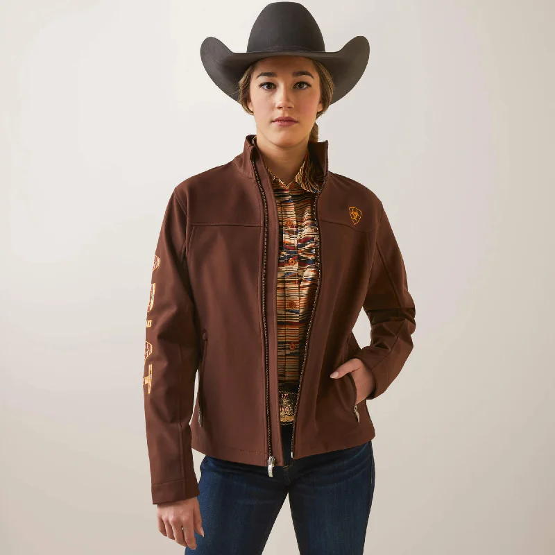 Asymmetrical JacketsAriat Women's Shaved Chocolate Chimayo Team Logo Softshell Jacket