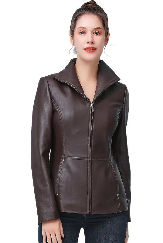 Bomber JacketsBGSD Women Lyla Lambskin Leather Jacket