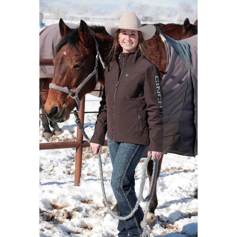 WindbreakersCinch Women's Concealed Carry Brown Bonded Jacket