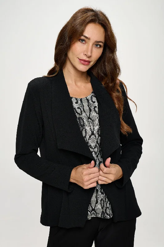 Tasseled JacketsLiverpool Front Drape Jacket-4083LP-LRS1