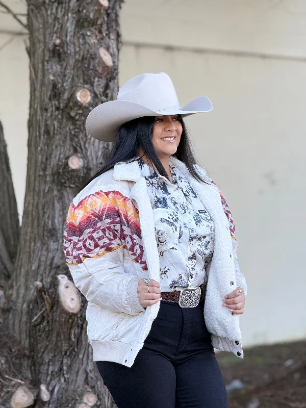 Snowboard JacketsROCK&ROLL NATURAL AZTEC BORDER JACKET