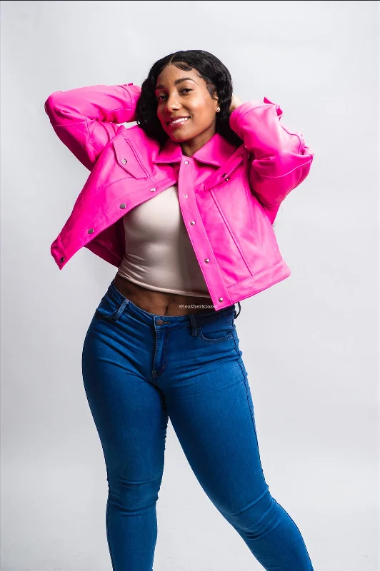 Travel JacketsWomen's Jean Jacket [Pink]