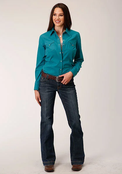 Hemp ShirtsWomen's Roper Snap Front Shirt #03-050-0060-0757