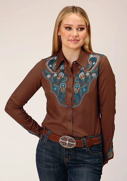 Quick-Dry ShirtsWomen's Roper Snap Front Shirt #03-050-0565-7090