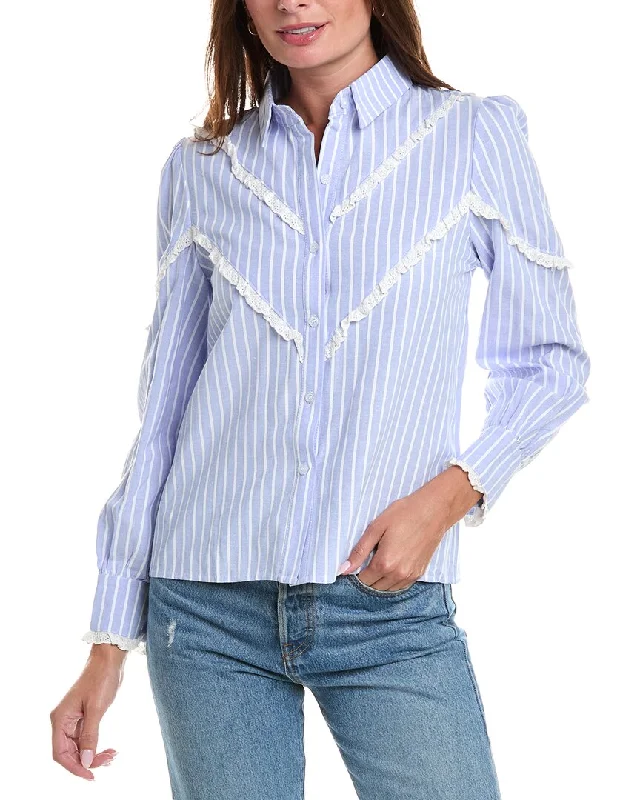 Fitted ShirtsANNA KAY Jazzy Silk-Blend Shirt