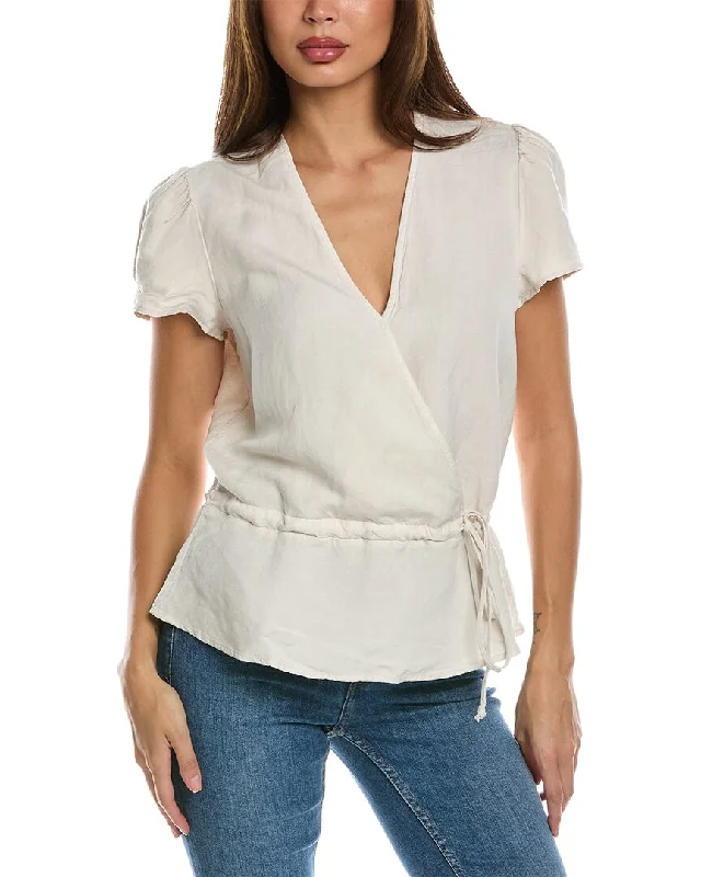 Performance ShirtsBella Dahl Wrap Linen-Blend Shirt