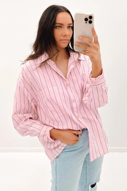 Asymmetrical ShirtsCarly Shirt Pink