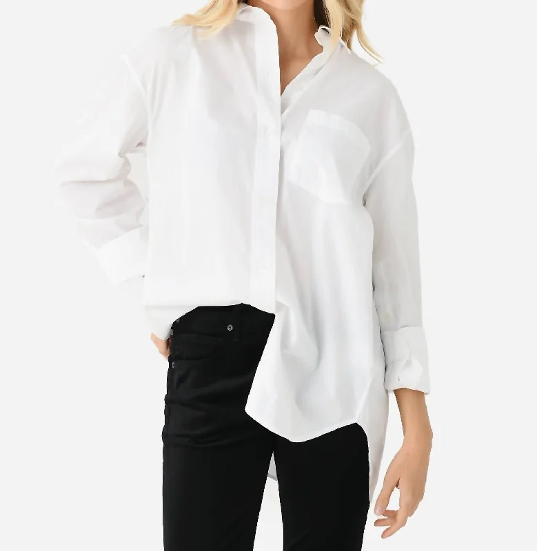 Fringed ShirtsCocoon Shirt In Optic White