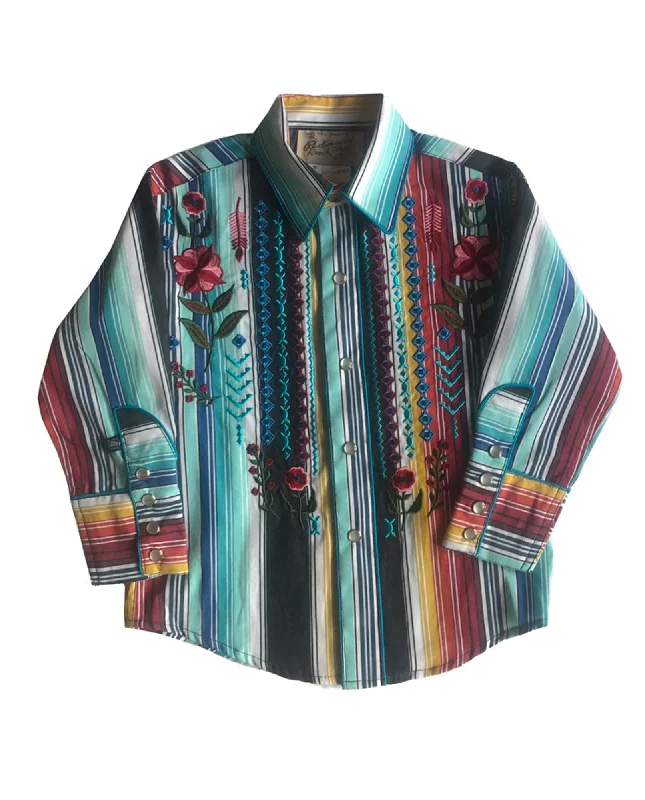 Cotton ShirtsRockmount Boys Multi-Color 100% Cotton Cascading Serape L/S Shirt