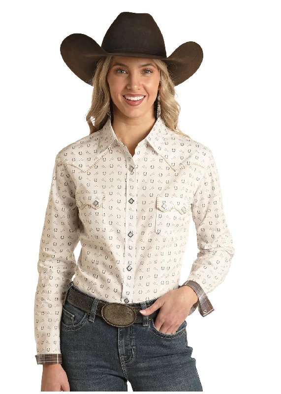 Printed ShirtsWomen's Rough Stock Snap Front Shirt #RSWSOSR0EQ