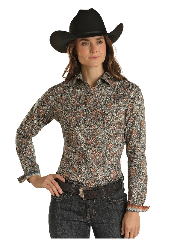 Sleep ShirtsWomen's Rough Stock Snap Front Shirt #RWN2S02209