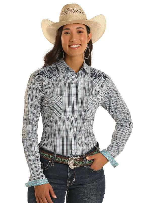 Logo ShirtsWomen's Rough Stock Snap Front Shirt #RWN2S03170