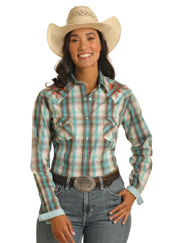 Wrap ShirtsWomen's Rough Stock Snap Front Shirt #RWN2S03815