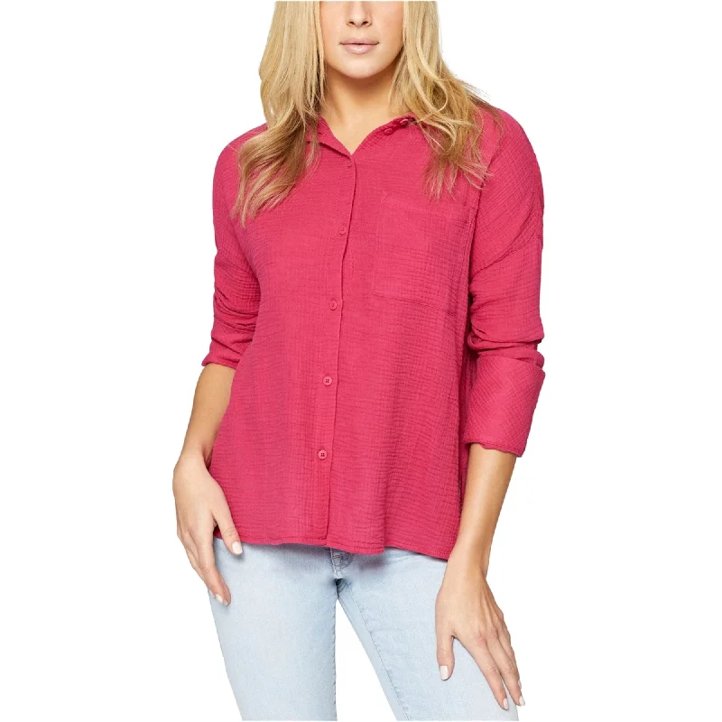 Slim Fit ShirtsSanctuary Clothing Womens Mod Button Up Shirt