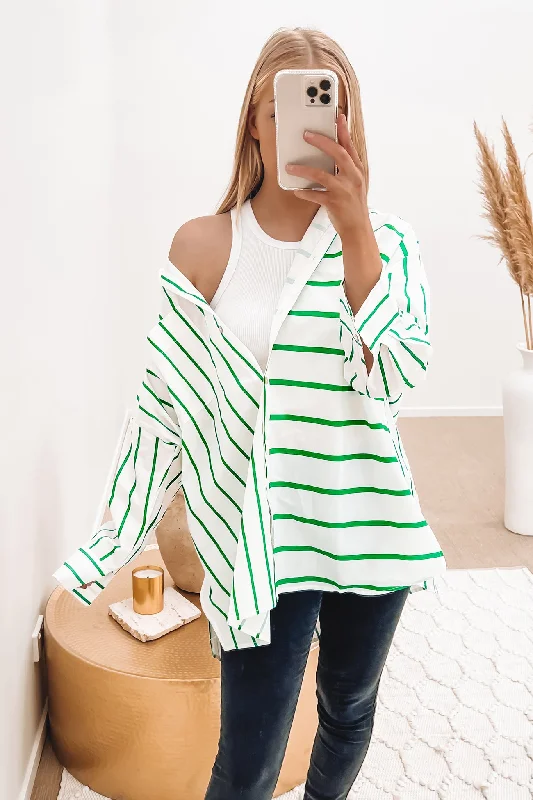 Collaborative ShirtsWilson Shirt Green Stripe