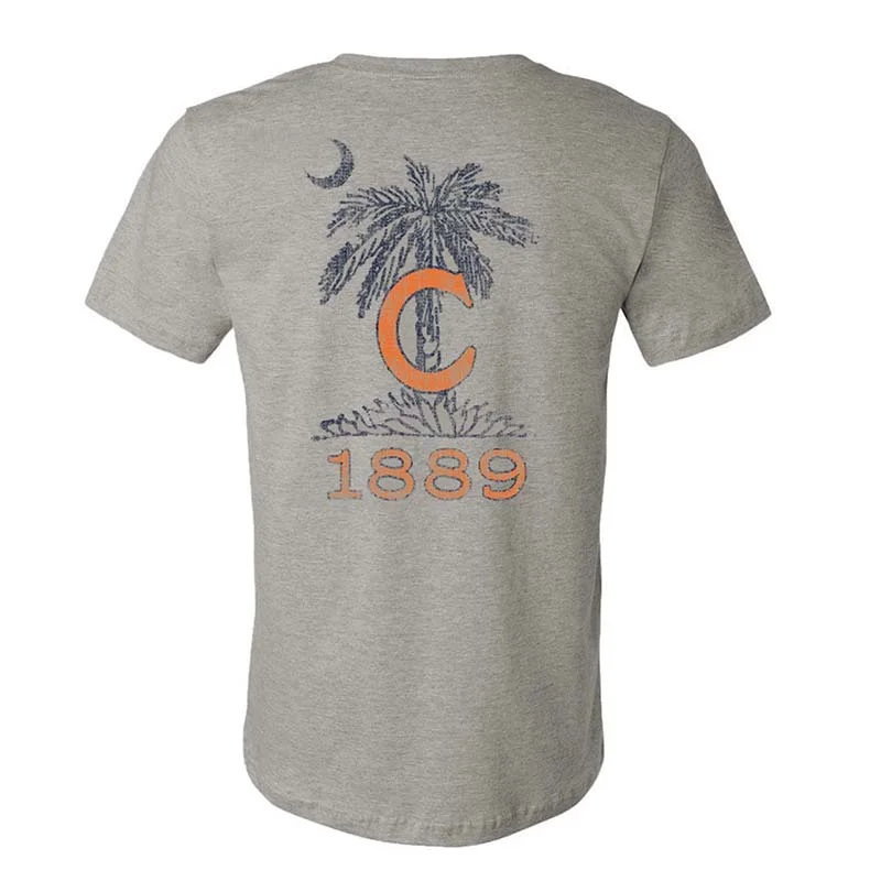 Retro T-ShirtsClemson 1889 Palm Short Sleeve T-Shirt