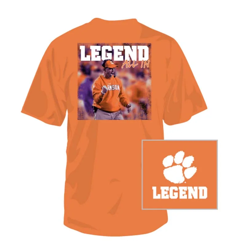 Tie-Dye T-ShirtsClemson Dabo Legend Short Sleeve T-Shirt