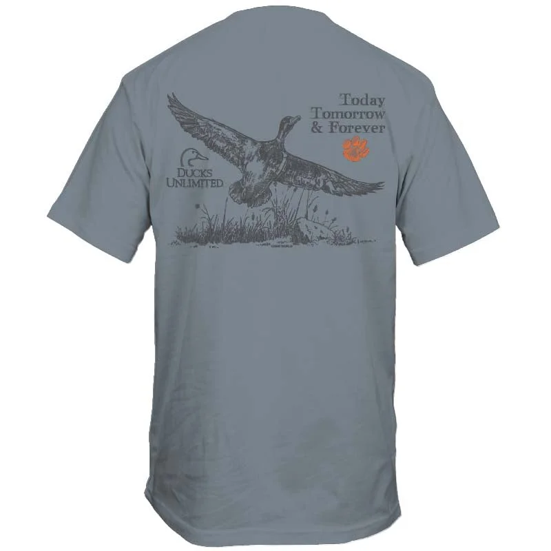 Asymmetrical T-ShirtsDucks Unlimited Clemson Hand Lettered Short Sleeve T-Shirt