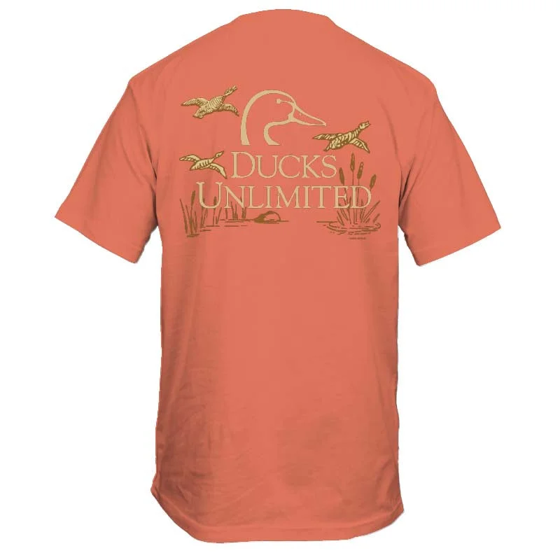 Striped T-ShirtsDucks Unlimited Drawn Ducks Short Sleeve T-Shirt