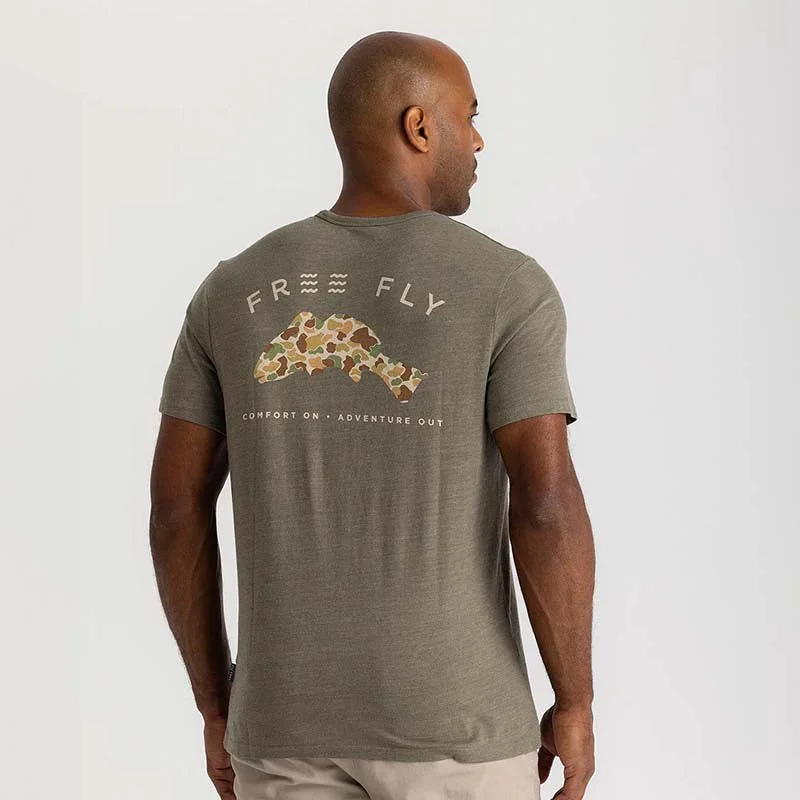 Leather-Paneled T-ShirtsVintage Camo Redfish Pocket Short Sleeve T-Shirt