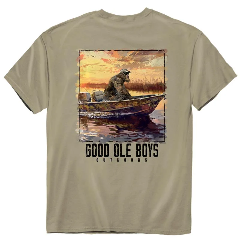 College T-ShirtsBigfoot Marsh Boat Short Sleeve T-Shirt