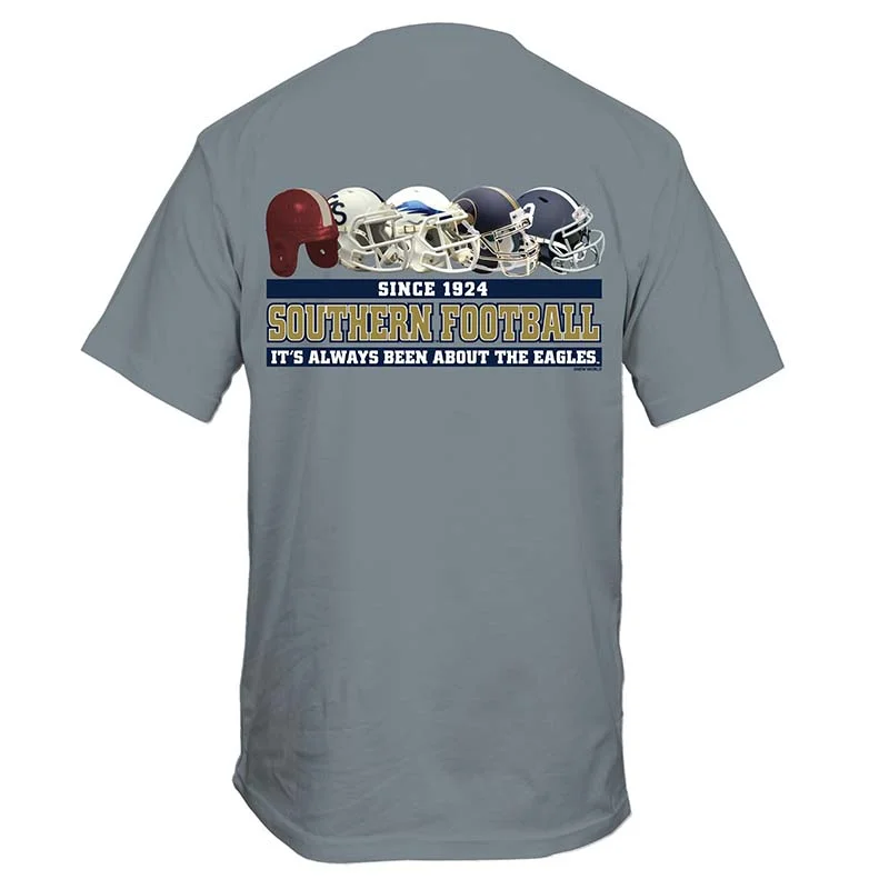 Sleep T-ShirtsGSU Past and Present Helmets Short Sleeve T-Shirt