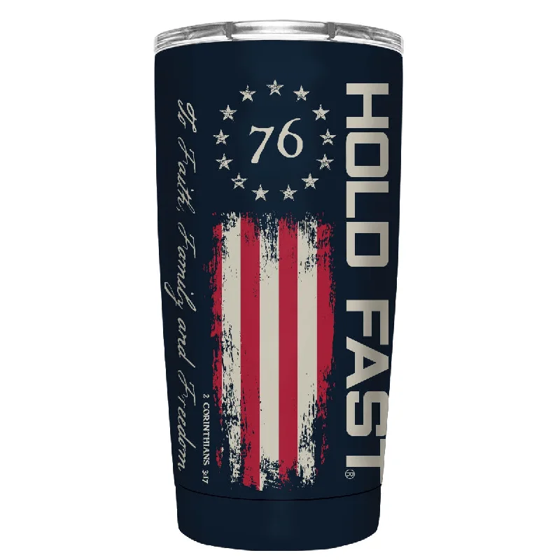 Hooded T-ShirtsHOLD FAST 20 oz Stainless Steel Tumbler 76 Flag