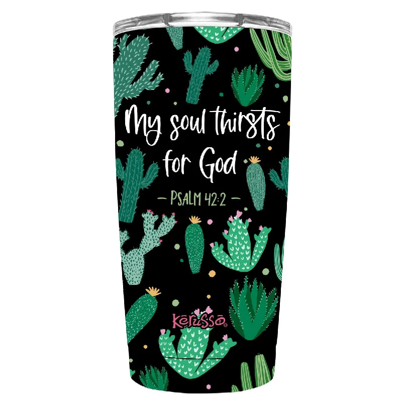 Performance T-ShirtsKerusso 20 oz Stainless Steel Tumbler Cactus