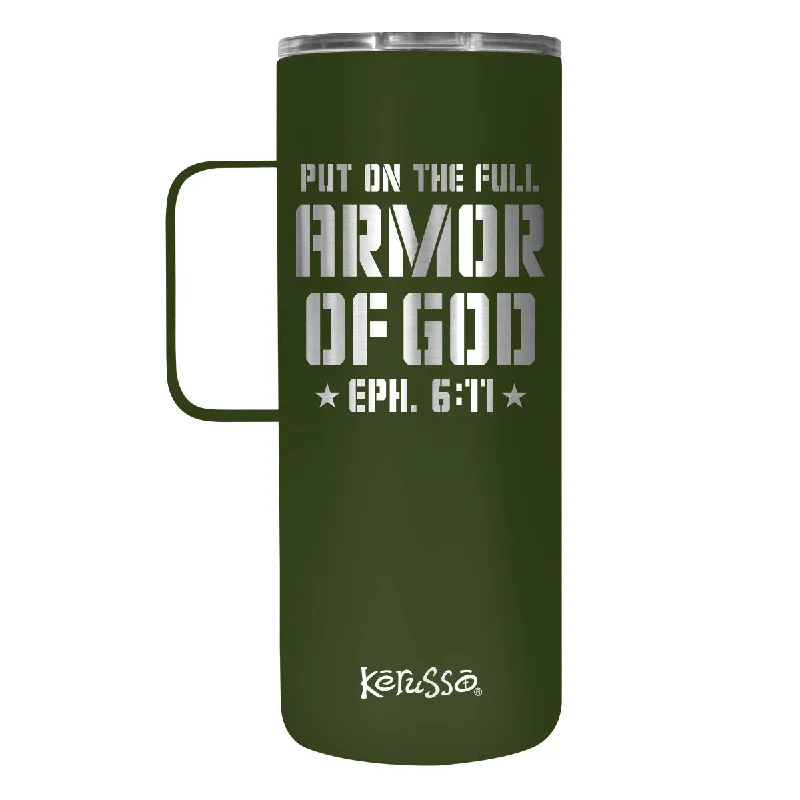 Compression T-ShirtsKerusso 22 oz Stainless Steel Mug With Handle Armor Of God