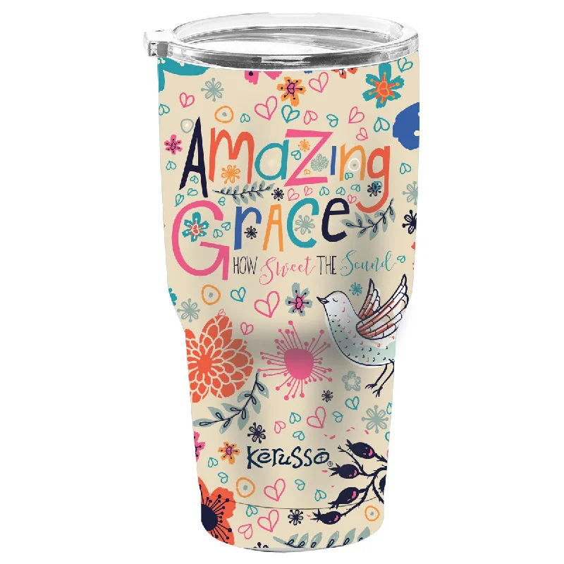 Recycled Fabric T-ShirtsKerusso 30 oz Stainless Steel Tumbler Amazing Grace