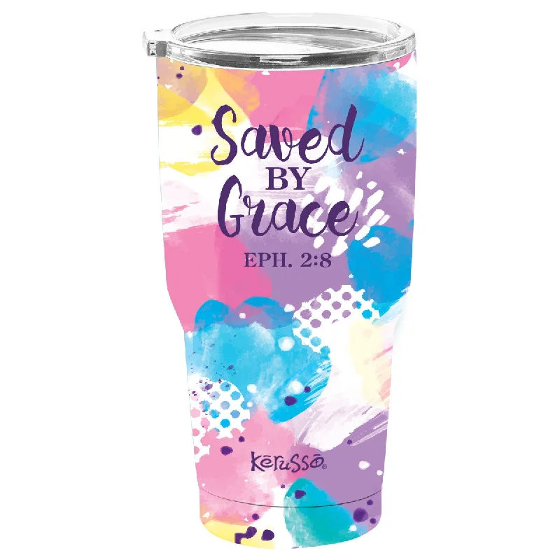 Statement T-ShirtsKerusso 30 oz Stainless Steel Tumbler Saved By Grace