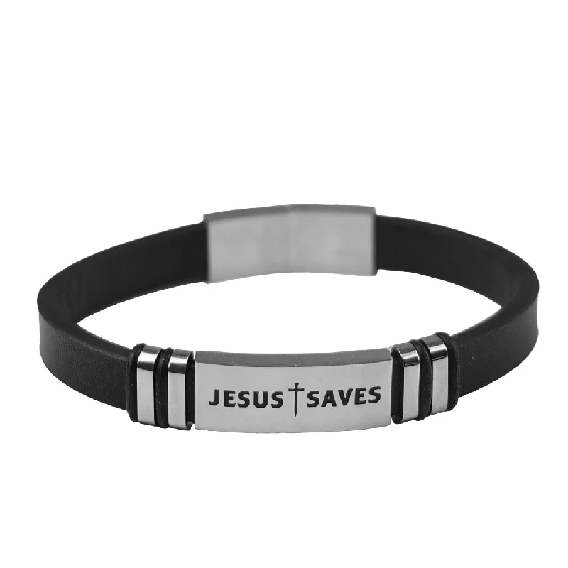 Minimalist T-ShirtsKerusso Mens Bracelet Jesus Saves