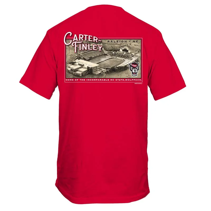 Sports Team T-ShirtsNC State Sepia Stadium Short Sleeve T-Shirt