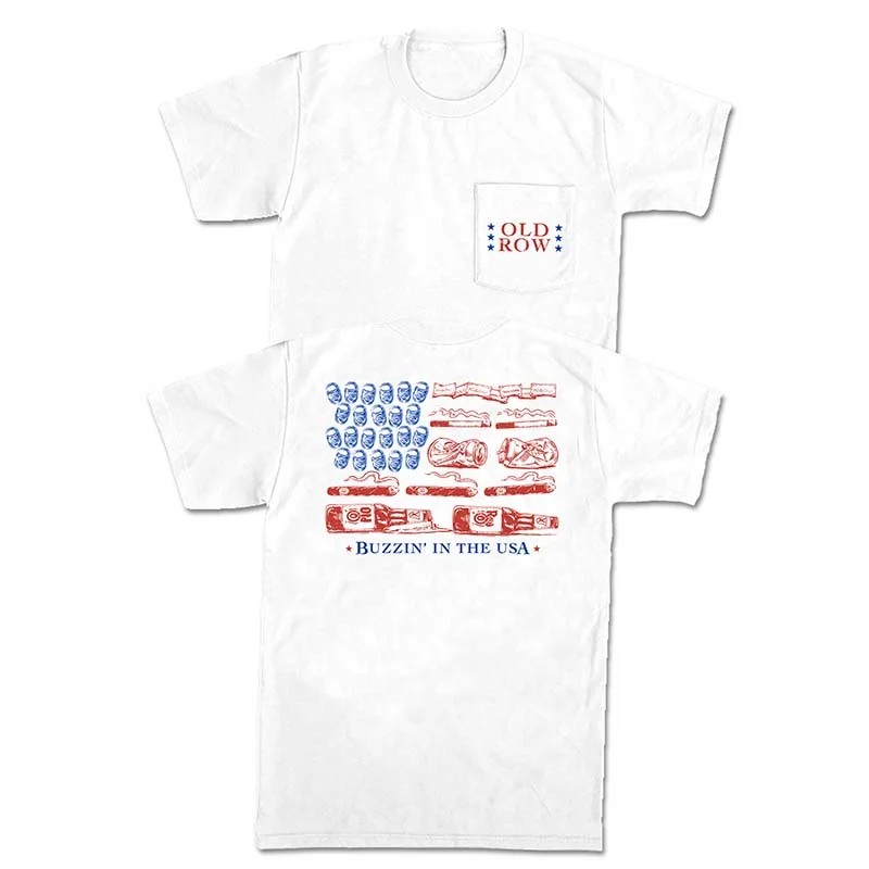 Logo T-ShirtsBuzzin' In The USA Short Sleeve T-Shirt