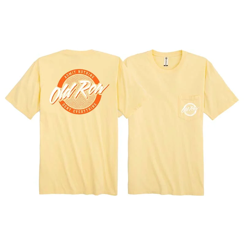 Statement T-ShirtsCircle Logo Short Sleeve T-Shirt in Yellow Orange