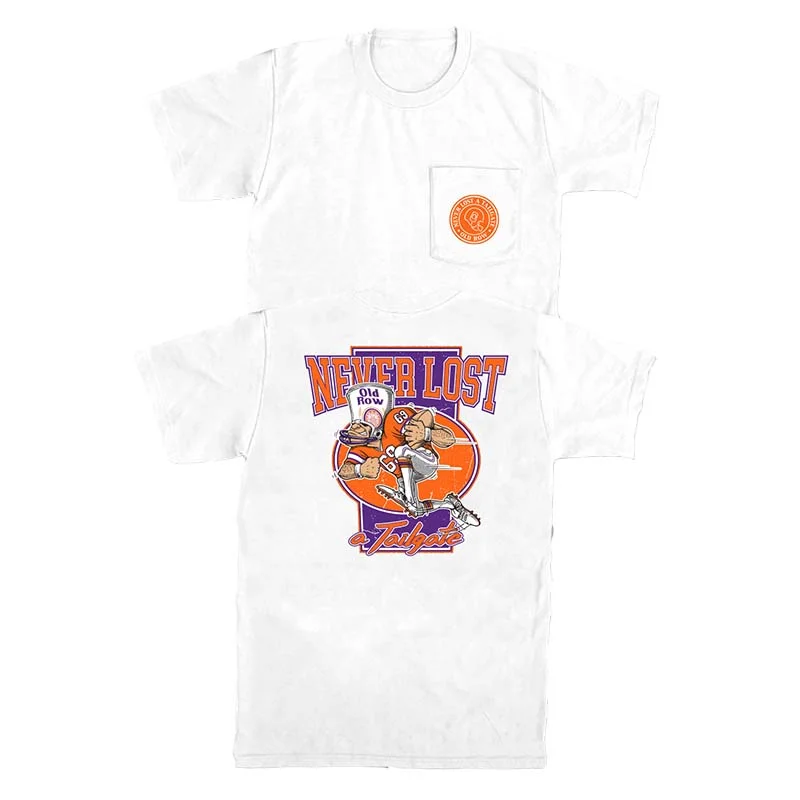 Compression T-ShirtsNever Lost A Tailgate Short Sleeve T-Shirt in Orange and Purple