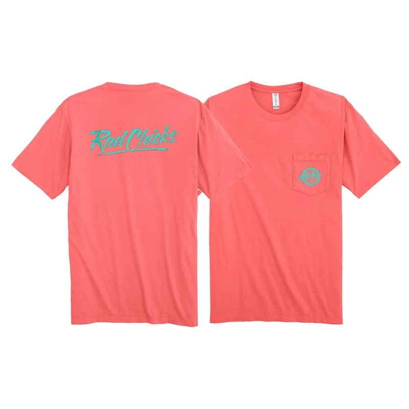 Artist T-ShirtsRad Chicks Short Sleeve T-Shirt in Coral