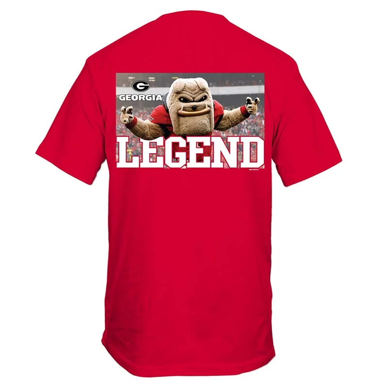 Button-Up T-ShirtsUGA Mascot Legend Short Sleeve T-Shirt