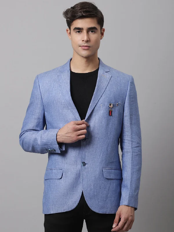 BlazeraccessoryMen Blue Casual Blazer